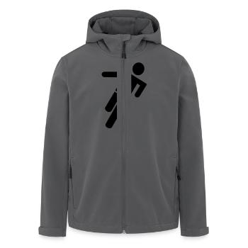 Fussball Spieler - Recycelte Männer Softshell-Jacke von Stanley/Stella - Anthrazit - Vorne - AI Model Male 185 light (185cm)