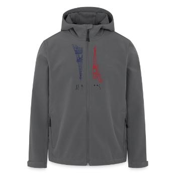 Je m'en F**s (I don't give a f*ck) - Recycelte Männer Softshell-Jacke von Stanley/Stella - Anthrazit - Vorne - AI Model Male 185 light (185cm)