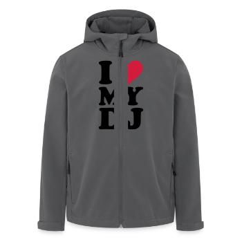 DJ - Recycelte Männer Softshell-Jacke von Stanley/Stella - Anthrazit - Vorne - AI Model Male 185 light (185cm)