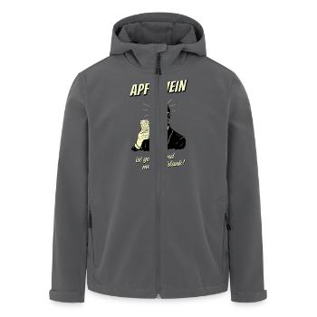 Apfelwein ist gesund und macht schlank! Halo Weiß - Recycelte Männer Softshell-Jacke von Stanley/Stella - Anthrazit - Vorne - AI Model Male 185 light (185cm)