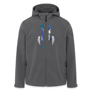 Dunkle Elfe - Recycelte Männer Softshell-Jacke von Stanley/Stella - Anthrazit - Vorne - AI Model Male 185 light (185cm)