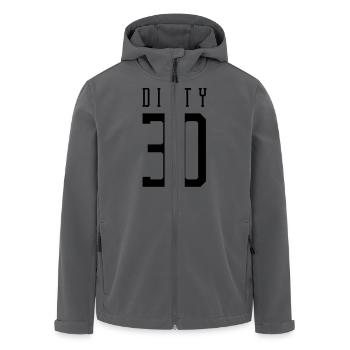 dirty 30 design - Recycelte Männer Softshell-Jacke von Stanley/Stella - Anthrazit - Vorne - AI Model Male 185 light (185cm)