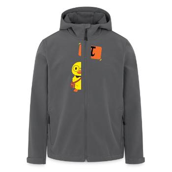 Chick Nerd - lustige Geek Geschenkidee - Recycelte Männer Softshell-Jacke von Stanley/Stella - Anthrazit - Vorne - AI Model Male 185 light (185cm)