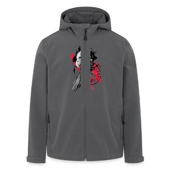 Trash Polka // Illustration - Recycelte Männer Softshell-Jacke von Stanley/Stella - Anthrazit - Vorne - AI Model Male 185 light (185cm)