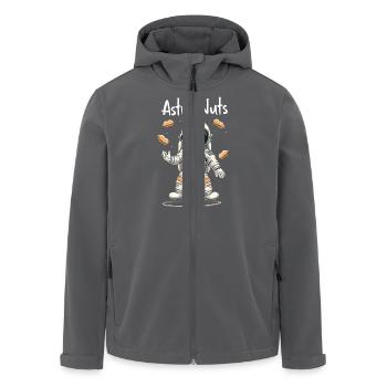 Astro Nuts Astronaut Nüsse für einen Astronauten - Recycelte Männer Softshell-Jacke von Stanley/Stella - Anthrazit - Vorne - AI Model Male 185 light (185cm)