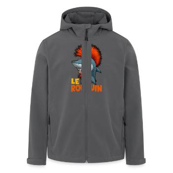 Der Rotschopf - Recycelte Männer Softshell-Jacke von Stanley/Stella - Anthrazit - Vorne - AI Model Male 185 light (185cm)