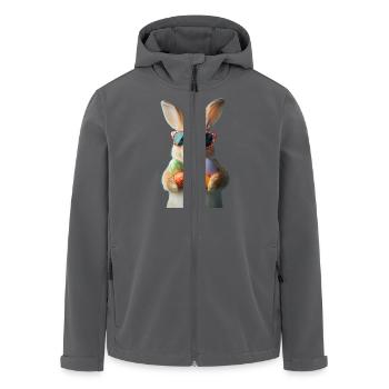 Osterhase - Recycelte Männer Softshell-Jacke von Stanley/Stella - Anthrazit - Vorne - AI Model Male 185 light (185cm)