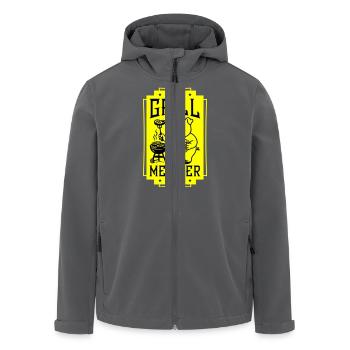 Grillmeister Ferkel Grillen - Recycelte Männer Softshell-Jacke von Stanley/Stella - Anthrazit - Vorne - AI Model Male 185 light (185cm)