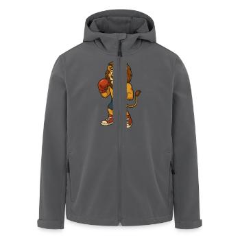 Löwe Boxer - Recycelte Männer Softshell-Jacke von Stanley/Stella - Anthrazit - Vorne - AI Model Male 185 light (185cm)