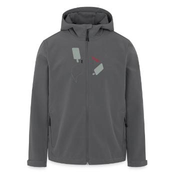Defibrillator - Shock me! - Recycelte Männer Softshell-Jacke von Stanley/Stella - Anthrazit - Vorne - AI Model Male 185 light (185cm)