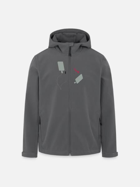 Defibrillator - Shock me! - Recycelte Männer Softshell-Jacke von Stanley/Stella - Anthrazit
