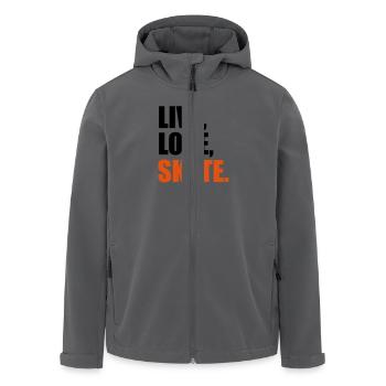 skate - Recycelte Männer Softshell-Jacke von Stanley/Stella - Anthrazit - Vorne - AI Model Male 185 light (185cm)