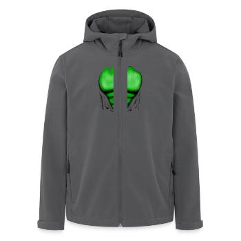 Gerippt Muskeln Grün, muskulöse, Brust-T-Shirt - Recycelte Männer Softshell-Jacke von Stanley/Stella - Anthrazit - Vorne - AI Model Male 185 light (185cm)