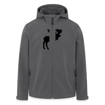 Elch - Recycelte Männer Softshell-Jacke von Stanley/Stella - Anthrazit - Vorne - AI Model Male 185 light (185cm)