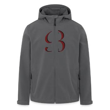 B - Recycelte Männer Softshell-Jacke von Stanley/Stella - Anthrazit - Vorne - AI Model Male 185 light (185cm)