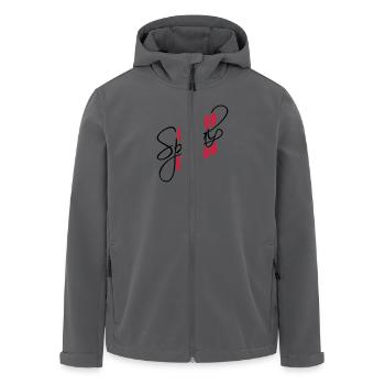 Limited Special Edition Design - Recycelte Männer Softshell-Jacke von Stanley/Stella - Anthrazit - Vorne - AI Model Male 185 light (185cm)