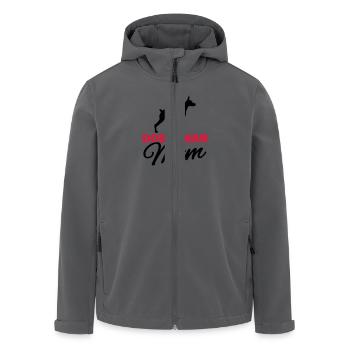 Dobermann - Recycelte Männer Softshell-Jacke von Stanley/Stella - Anthrazit - Vorne - AI Model Male 185 light (185cm)