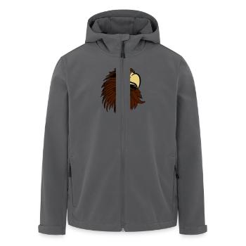 Adler adlerkopf sonnenbrille cool - Recycelte Männer Softshell-Jacke von Stanley/Stella - Anthrazit - Vorne - AI Model Male 185 light (185cm)
