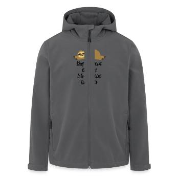 Faultier Kostüm - Recycelte Männer Softshell-Jacke von Stanley/Stella - Anthrazit - Vorne - AI Model Male 185 light (185cm)