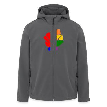 Lgbt - Recycelte Männer Softshell-Jacke von Stanley/Stella - Anthrazit - Vorne - AI Model Male 185 light (185cm)