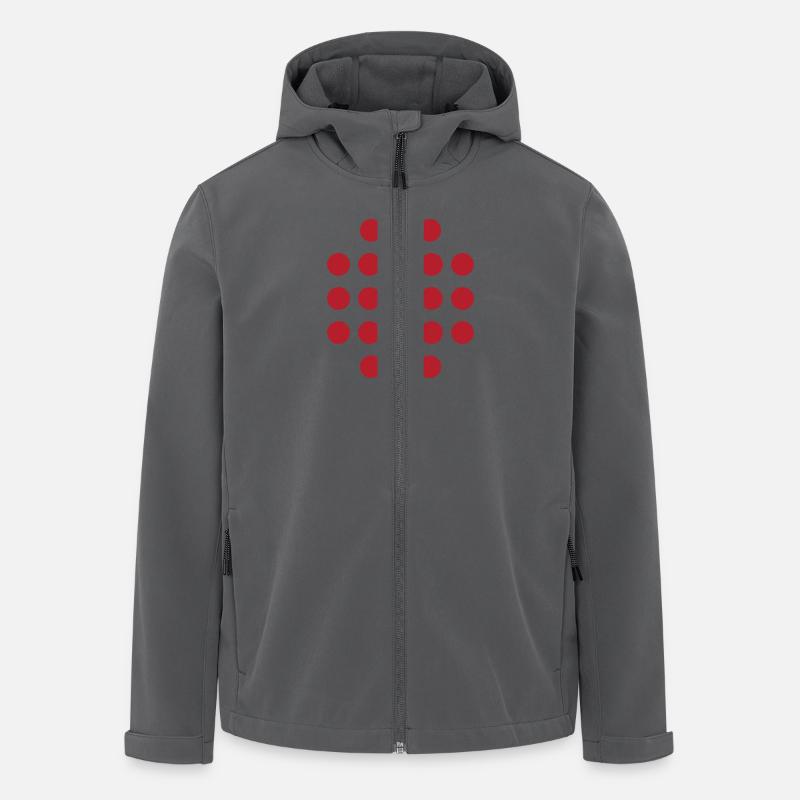 Padel Points - Recycelte Männer Softshell-Jacke von Stanley/Stella - Anthrazit