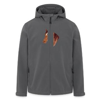 Pferd - Recycelte Männer Softshell-Jacke von Stanley/Stella - Anthrazit - Vorne - AI Model Male 185 light (185cm)