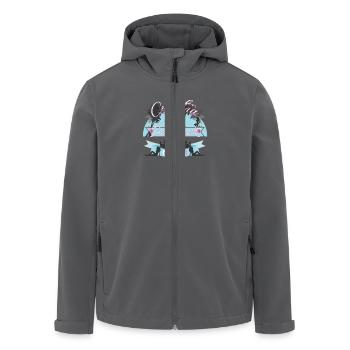 Croatia-Zrce-Beach-Crew.png - Recycelte Männer Softshell-Jacke von Stanley/Stella - Anthrazit - Vorne - AI Model Male 185 light (185cm)