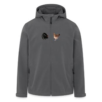 Hahn und Henne am431 - Recycelte Männer Softshell-Jacke von Stanley/Stella - Anthrazit - Vorne - AI Model Male 185 light (185cm)