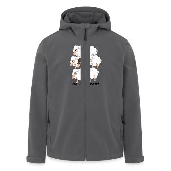 Schafherde - Recycelte Männer Softshell-Jacke von Stanley/Stella - Anthrazit - Vorne - AI Model Male 185 light (185cm)
