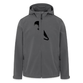 microphone - Recycelte Männer Softshell-Jacke von Stanley/Stella - Anthrazit - Vorne - AI Model Male 185 light (185cm)