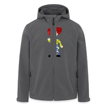 Clown - Recycelte Männer Softshell-Jacke von Stanley/Stella - Anthrazit - Vorne - AI Model Male 185 light (185cm)