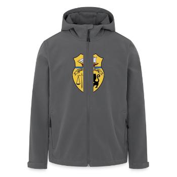 Tunesien Wappen - Recycelte Männer Softshell-Jacke von Stanley/Stella - Anthrazit - Vorne - AI Model Male 185 light (185cm)