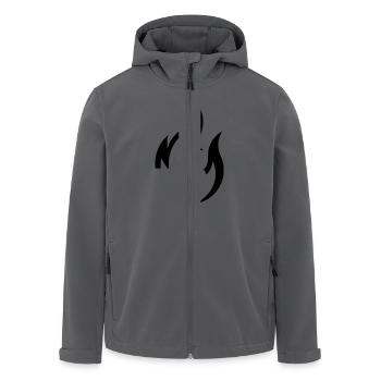 flamme - Recycelte Männer Softshell-Jacke von Stanley/Stella - Anthrazit - Vorne - AI Model Male 185 light (185cm)