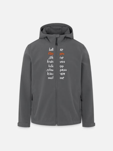 Bollerbuxe - Recycelte Männer Softshell-Jacke von Stanley/Stella - Anthrazit