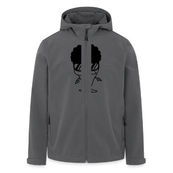 Funky Fish - Recycelte Männer Softshell-Jacke von Stanley/Stella - Anthrazit - Vorne - AI Model Male 185 light (185cm)