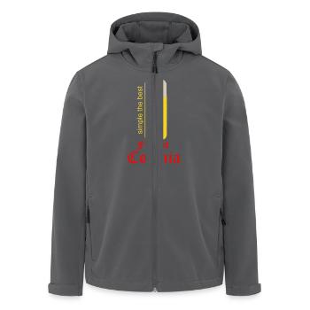 Fruit of Colonia - Recycelte Männer Softshell-Jacke von Stanley/Stella - Anthrazit - Vorne - AI Model Male 185 light (185cm)