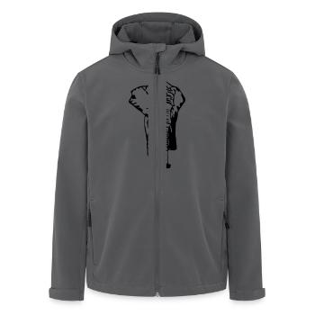 Elefant - Elephant - Safari - Afrika - Recycelte Männer Softshell-Jacke von Stanley/Stella - Anthrazit - Vorne - AI Model Male 185 light (185cm)