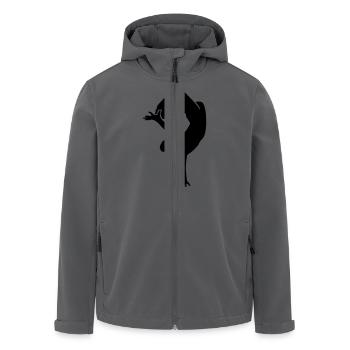 Breakdance - Recycelte Männer Softshell-Jacke von Stanley/Stella - Anthrazit - Vorne - AI Model Male 185 light (185cm)