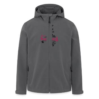 I'm a cancer survivor - Recycelte Männer Softshell-Jacke von Stanley/Stella - Anthrazit - Vorne - AI Model Male 185 light (185cm)