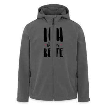 Ich bin der Beste - Recycelte Männer Softshell-Jacke von Stanley/Stella - Anthrazit - Vorne - AI Model Male 185 light (185cm)
