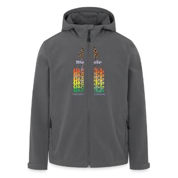 Wäre ich ein Möbelstück dann wär ich eine Lampe... - Recycelte Männer Softshell-Jacke von Stanley/Stella - Anthrazit - Vorne - AI Model Male 185 light (185cm)