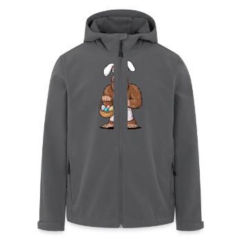 Bigfoot Ostern - Recycelte Männer Softshell-Jacke von Stanley/Stella - Anthrazit - Vorne - AI Model Male 185 light (185cm)