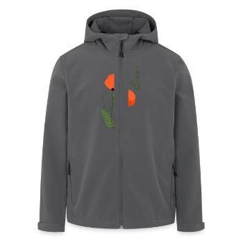 Summer flower - Recycelte Männer Softshell-Jacke von Stanley/Stella - Anthrazit - Vorne - AI Model Male 185 light (185cm)