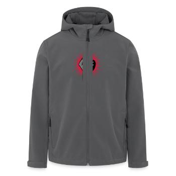 faust / fist - Recycelte Männer Softshell-Jacke von Stanley/Stella - Anthrazit - Vorne - AI Model Male 185 light (185cm)