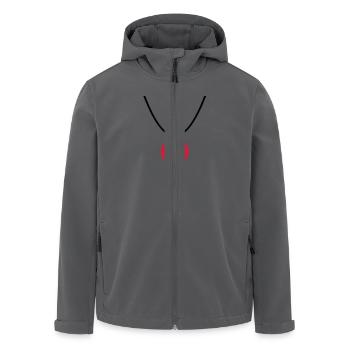 Halskette Herz - Recycelte Männer Softshell-Jacke von Stanley/Stella - Anthrazit - Vorne - AI Model Male 185 light (185cm)