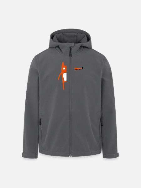 Fuchs - Recycelte Männer Softshell-Jacke von Stanley/Stella - Anthrazit