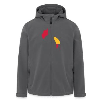 Chicken - Recycelte Männer Softshell-Jacke von Stanley/Stella - Anthrazit - Vorne - AI Model Male 185 light (185cm)