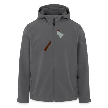 Axt - Recycelte Männer Softshell-Jacke von Stanley/Stella - Anthrazit - Vorne - AI Model Male 185 light (185cm)