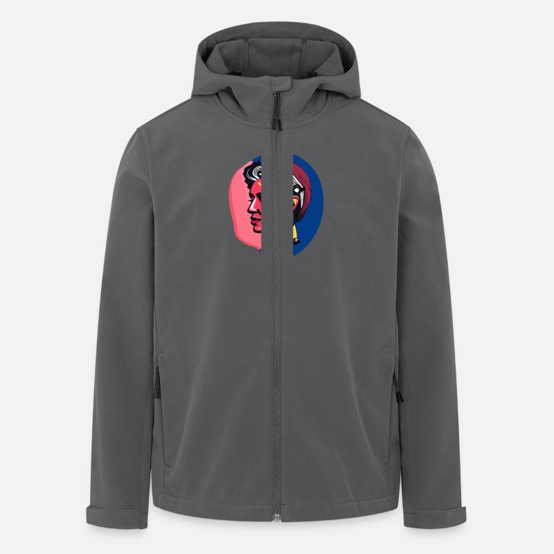 Poppy Wanda - Recycelte Männer Softshell-Jacke von Stanley/Stella - Anthrazit