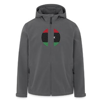 Libya Libyen ليبيا Love HERZ Mandala - Recycelte Männer Softshell-Jacke von Stanley/Stella - Anthrazit - Vorne - AI Model Male 185 light (185cm)